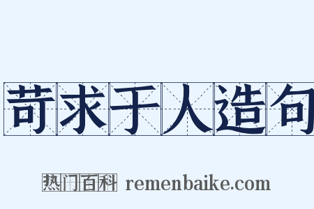苛求于人造句是什么意思的图片